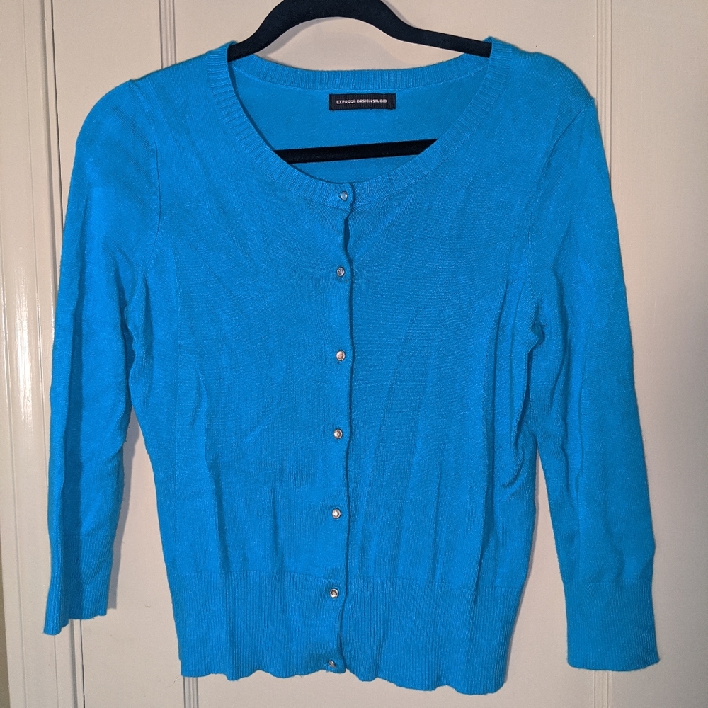 EXPRESS blue cardigan